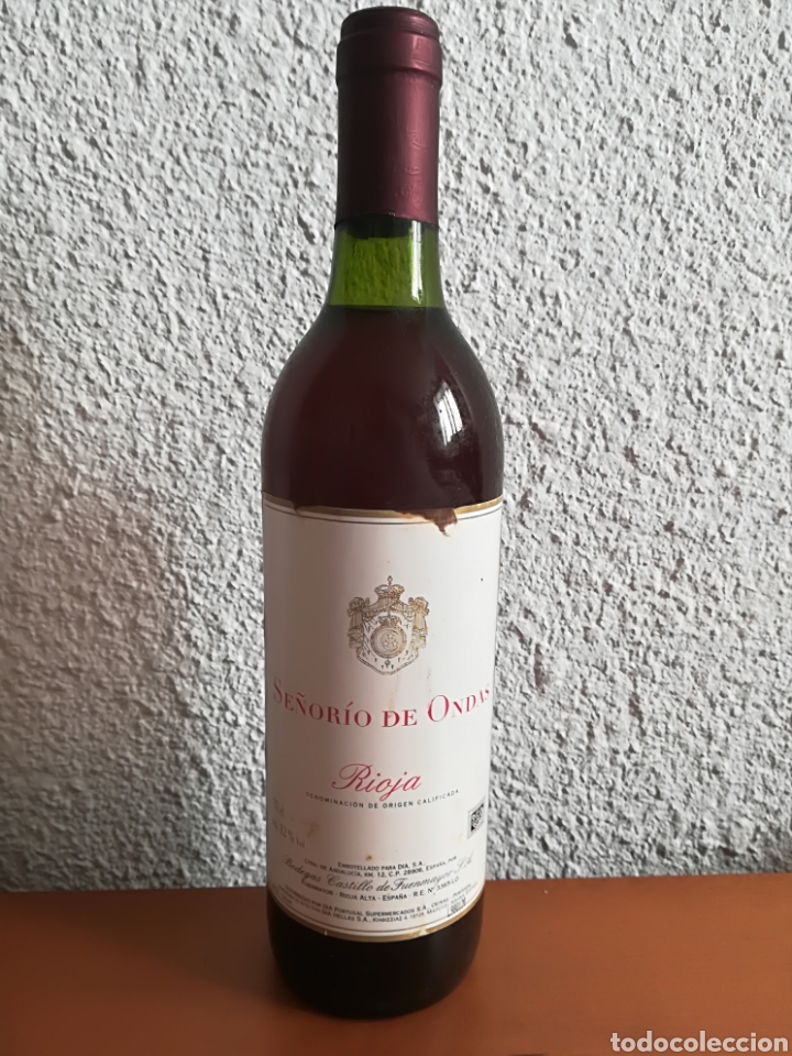 Coleccionismo de vinos y licores: Botella vino Rioja Se&ntilde;or&iacute;o de Ondas Bodegas Castillo de Fuenmayor cosecha 1997