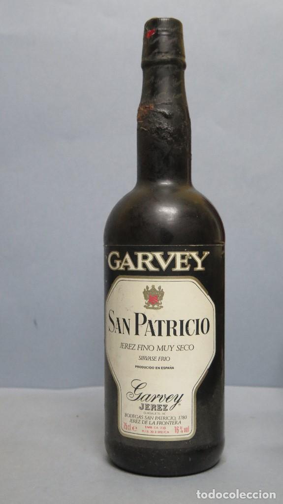 Collectionnisme de vins et liqueurs: BOTELLA JEREZ FINO MUY SECO. SAN PATRICIO. GARVEY. SIN ABRIR