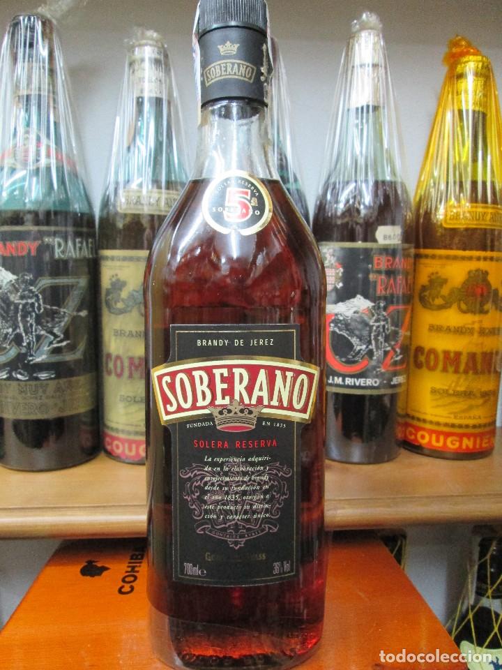 Coleccionismo de vinos y licores: ANTIGUA BOTELLA BRANDY CO&Ntilde;AC, SOLERA RESERVA DESDE 1835