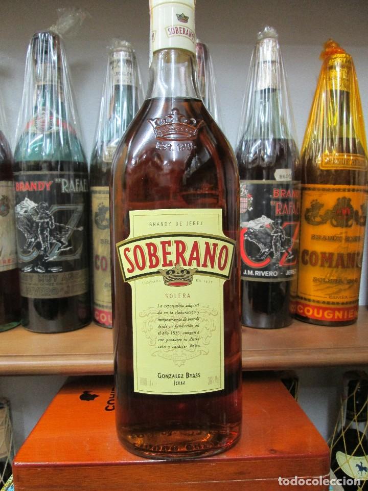 Coleccionismo de vinos y licores: ANTIGUA BOTELLA BRANDY CO&Ntilde;AC, SOLERA DESDE 1835