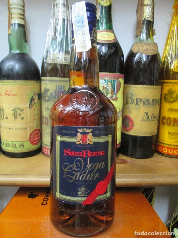 and solera wines, gadur - botella spirits brandy todocoleccion vega Collectible on liqueurs antigua coñac, Buy