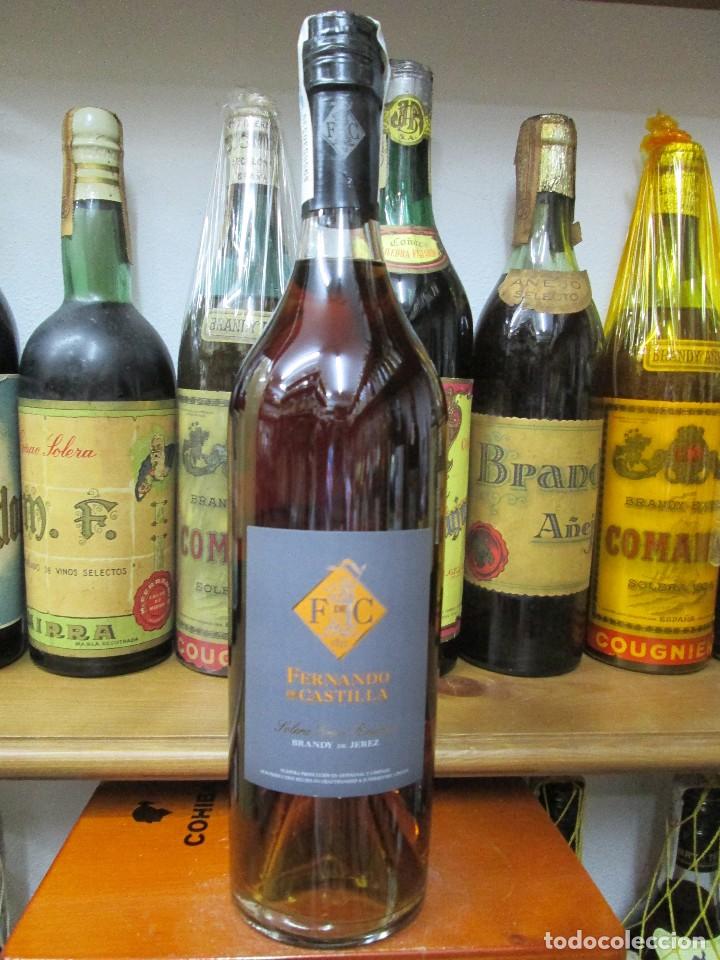 Coleccionismo de vinos y licores: ANTIGUA BOTELLA BRANDY CO&Ntilde;AC,FERNANDO DE CASTILLA SOLERA GRAN RESERVA.