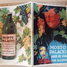 Coleccionismo de vinos y licores: MOSTO PALACIO, BODEGAS PALACIO BILBAO, PUBLICIDAD