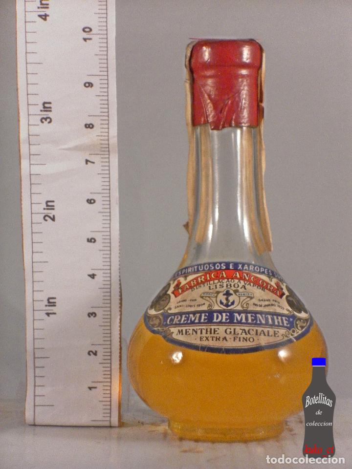 Sammlung von Weinen und Lik&ouml;ren: BOTELLITA BOTELLIN CREME DE MENTHE FABRICA ANCORA LISBOA