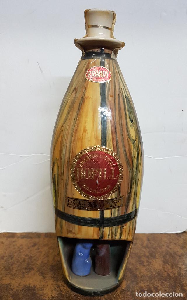 Coleccionismo de vinos y licores: BOTELLA BRANDY BOFILL precinto de 4 pesetas