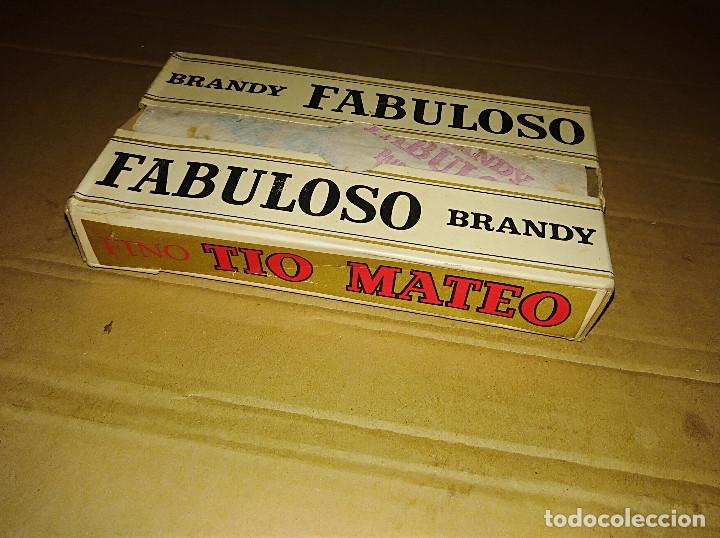 Coleccionismo de vinos y licores: Jerez cadiz brandy fabuloso fino tio mateo palomino vergara servilletero carton bar leer