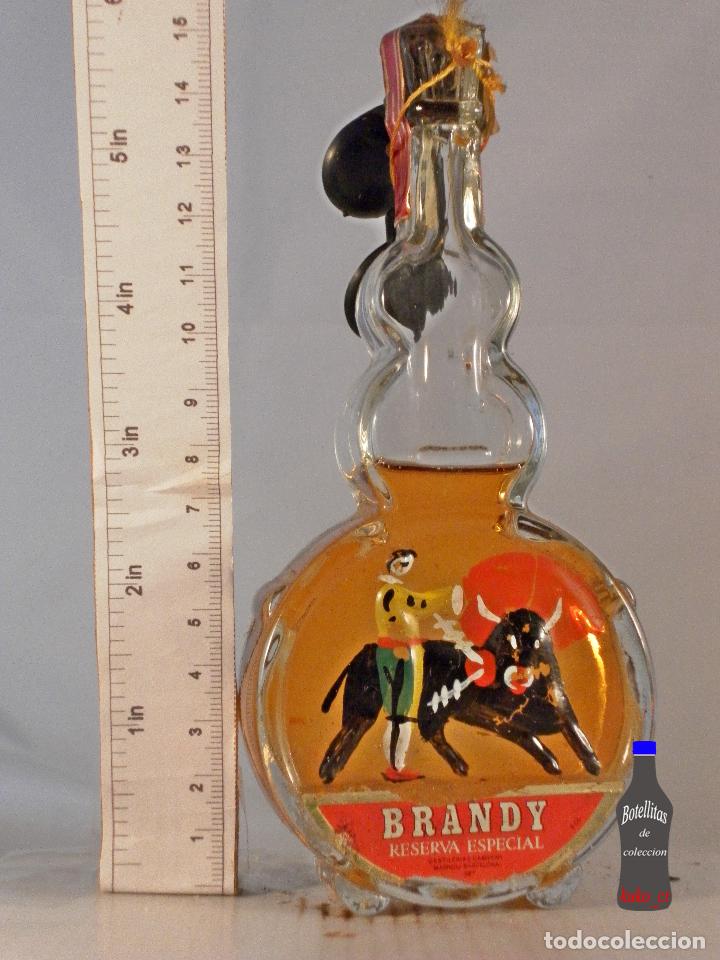 Coleccionismo de vinos y licores: BOTELLITA BOTELLIN BRANDY RESERVA ESPECIAL DESTILERIAS CAMPENY MASNOU BARCELONA