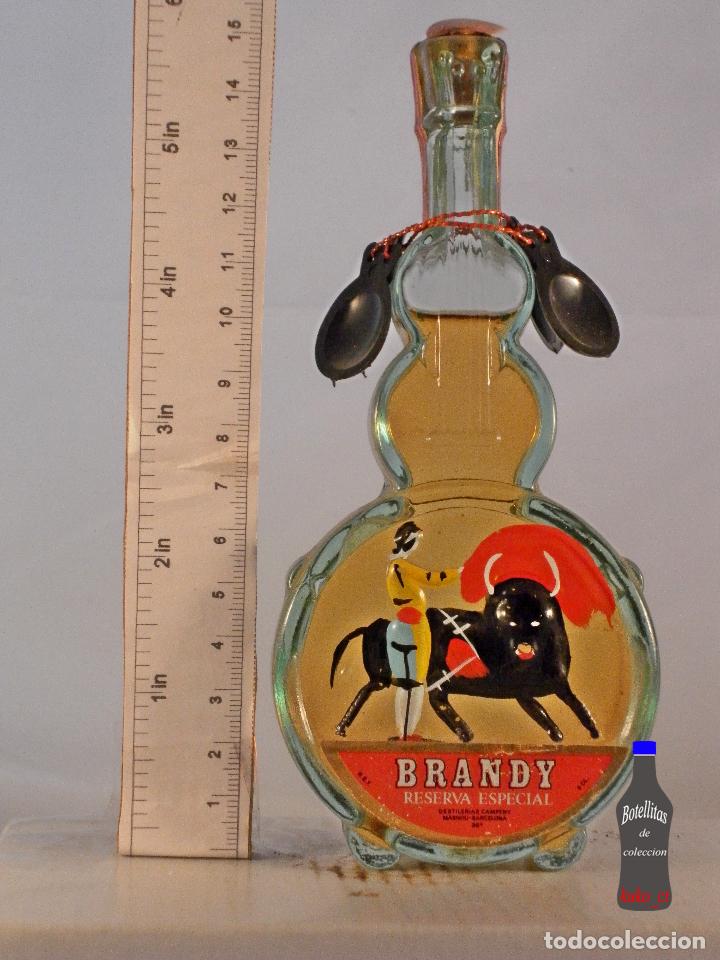 Coleccionismo de vinos y licores: BOTELLITA BOTELLIN BRANDY RESERVA ESPECIAL DESTILERIAS CAMPENY MASNOU BARCELONA