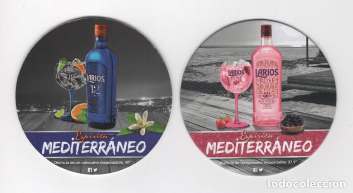 Coleccionismo de vinos y licores: POSAVASOS GINEBRA LARIOS