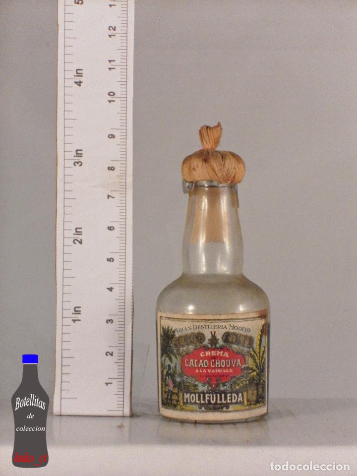 Sammlung von Weinen und Lik&ouml;ren: BOTELLITA BOTELLIN CREMA DE CACAO CHOUVA VAINILLA DESTILERIAS MOLLFULLEDA ARENYS DE MAR BARCELONA