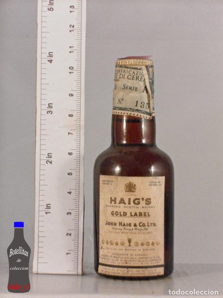 Coleccionismo de vinos y licores: BOTELLITA BOTELLIN HAIG&acute;S BLENDED SCOTCH WHISKY HAIGH & CO LTD SCOTLAND MILANO ITALIA