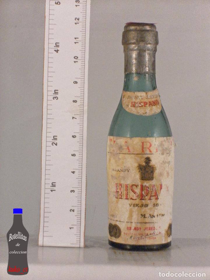 Coleccionismo de vinos y licores: BOTELLITA BOTELLIN BRANDY JEREZ HISPANO LA RIVA M. ANTONIO DE LA RIVA JEREZ