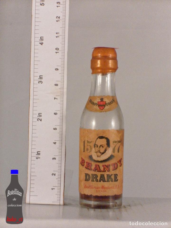 Coleccionismo de vinos y licores: BOTELLITA BOTELLIN BRANDY DRAKE DESTILERIAS MONTA&Ntilde;A S.A. ESPA&Ntilde;A