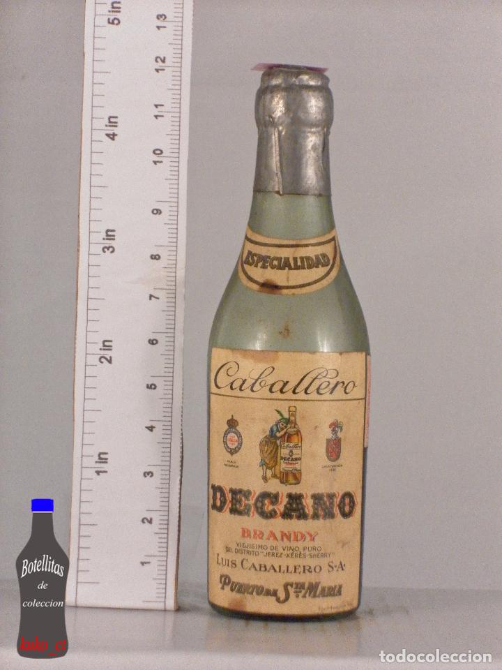 Coleccionismo de vinos y licores: BOTELLITA BOTELLIN DECANO BRANDY CABALLERO ESPECIALIDAD LUIS CABALLERO PUERTO DE STA MARIA