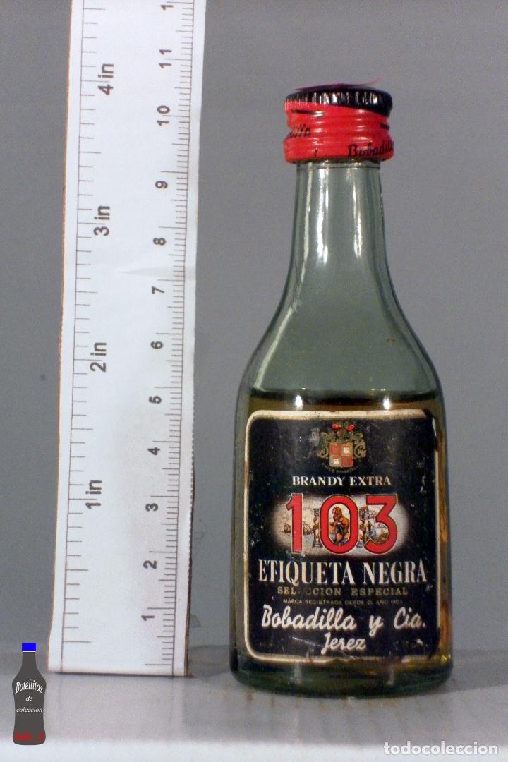 Coleccionismo de vinos y licores: BOTELLITA BOTELLIN BRANDY EXTRA ESPECIAL 103 BOBADILLA JEREZ