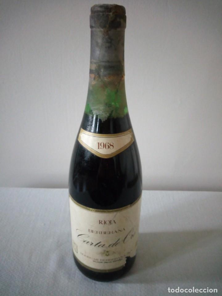 Coleccionismo de vinos y licores: Rioja Berberana Carta de Oro, 1968.
