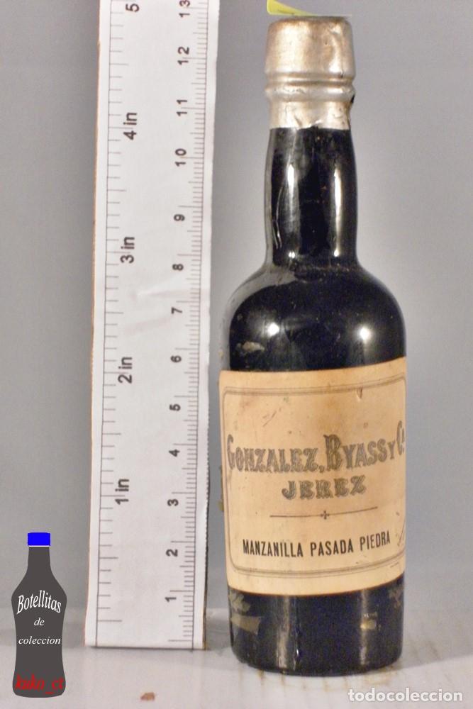 Collectionnisme de vins et liqueurs: BOTELLITA BOTELLIN GONZALEZ BYASS Y CIA MANZANILLA PASADA PIEDRA PASTELERIA IDEAL PEDRO MILLAN JAEN