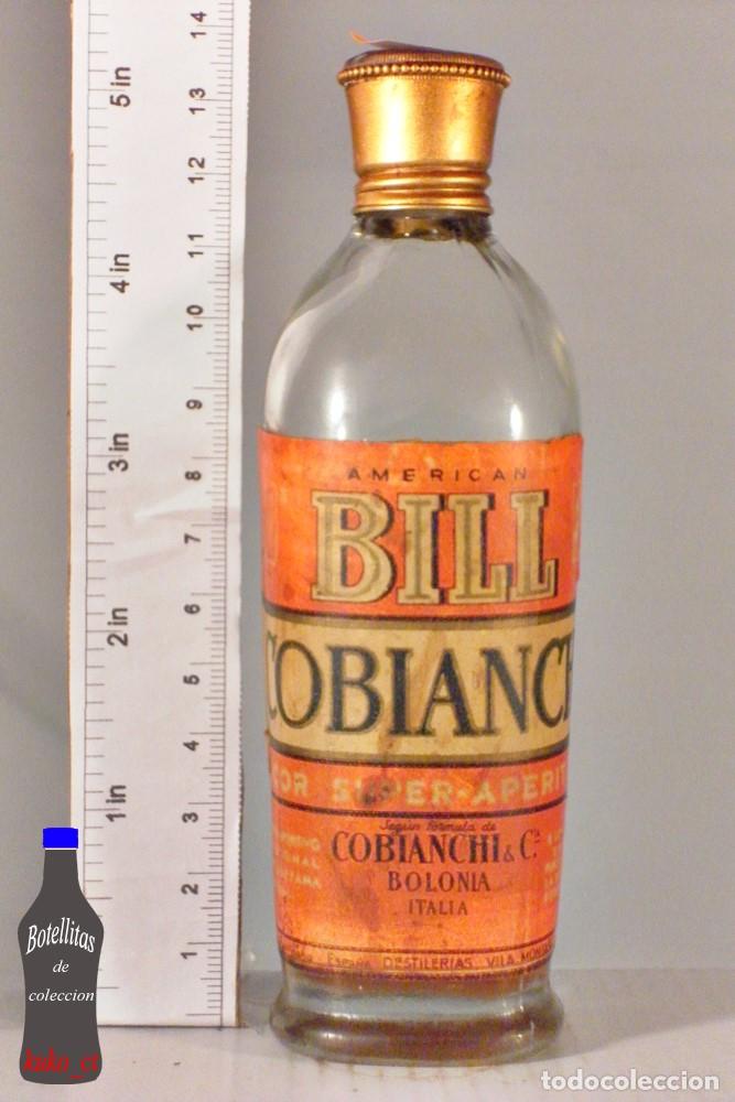 Sammlung von Weinen und Lik&ouml;ren: BOTELLITA BOTELLIN AMERICAN BILL COBIANCHI BOLONIA ITALIA DESTILERIAS VILA MONTA&Ntilde;A