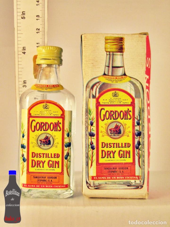 Sammlung von Weinen und Lik&ouml;ren: BOTELLITA BOTELLIN GORDON&acute;S DRY GIN TANQUERAY GORDON ESPA&Ntilde;A + CAJA