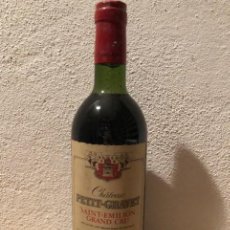 Coleccionismo de vinos y licores: BOTELLA DE VINO / WINE BOTTLE CHATEAU PETIT-GRAVET GRAN CRU 1981