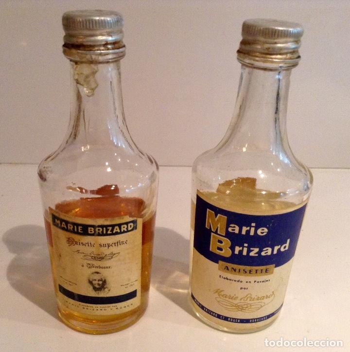 Collection of wines and liquors: 2 BOTELLINES MARIE BRIZARD ANISETTE PAJARES