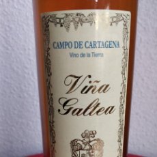 Coleccionismo de vinos y licores: BOTELLA VINO VIÑA GALTEA CAMPO DE CARTAGENA. 50 CL. BLANCO SEMI DULCE. COLECCIONISTAS. Lote 149003552