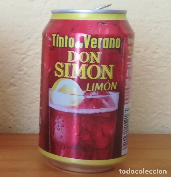 Sammlung von Weinen und Lik&ouml;ren: LATA TINTO DE VERANO DON SIMON. BEBIDA ALCOHOLICA VINO LIMON WINE CAN BOTE