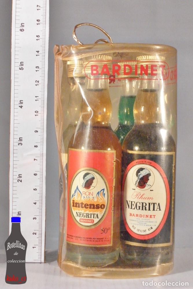 Collection of wines and liquors: BOTELLITA BOTELLIN LOTE DE 4 BARDINET BARCELONA