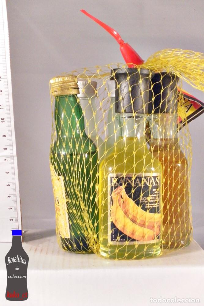 Collection of wines and liquors: BOTELLITA BOTELLIN LOTE DE 6 DESTILERIAS TEICHENNE EN BOLSITA