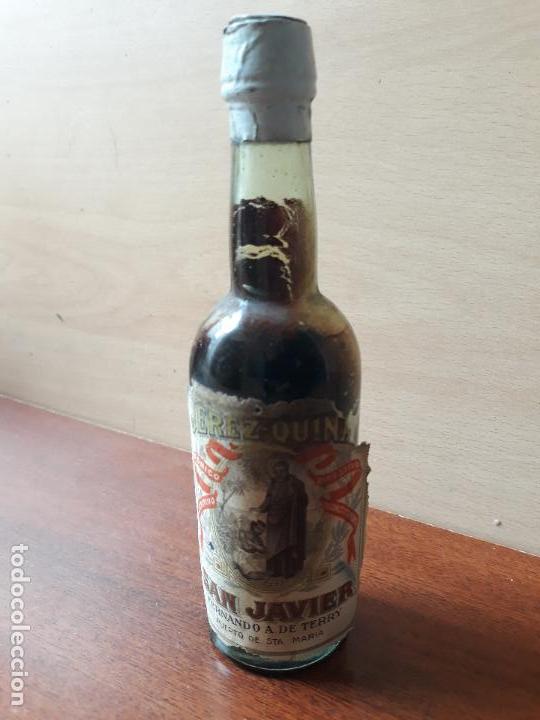 Coleccionismo de vinos y licores: Botell&iacute;n jerez quina San javier- Fernando a. De terry- puerto Santa maria