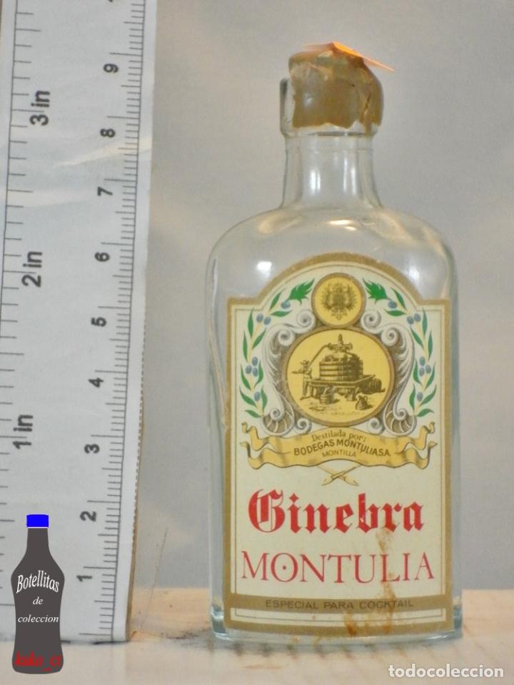 Coleccionismo de vinos y licores: BOTELLITA BOTELLIN GINEBRA MONTULIA COCKTAIL BODEGAS MONTULIA S.A MONTILLA