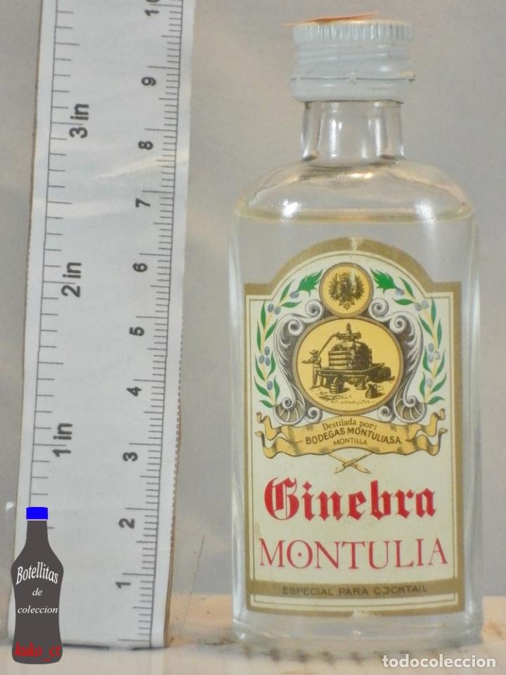 Coleccionismo de vinos y licores: BOTELLITA BOTELLIN GINEBRA MONTULIA COCKTAIL BODEGAS MONTULIA S.A MONTILLA