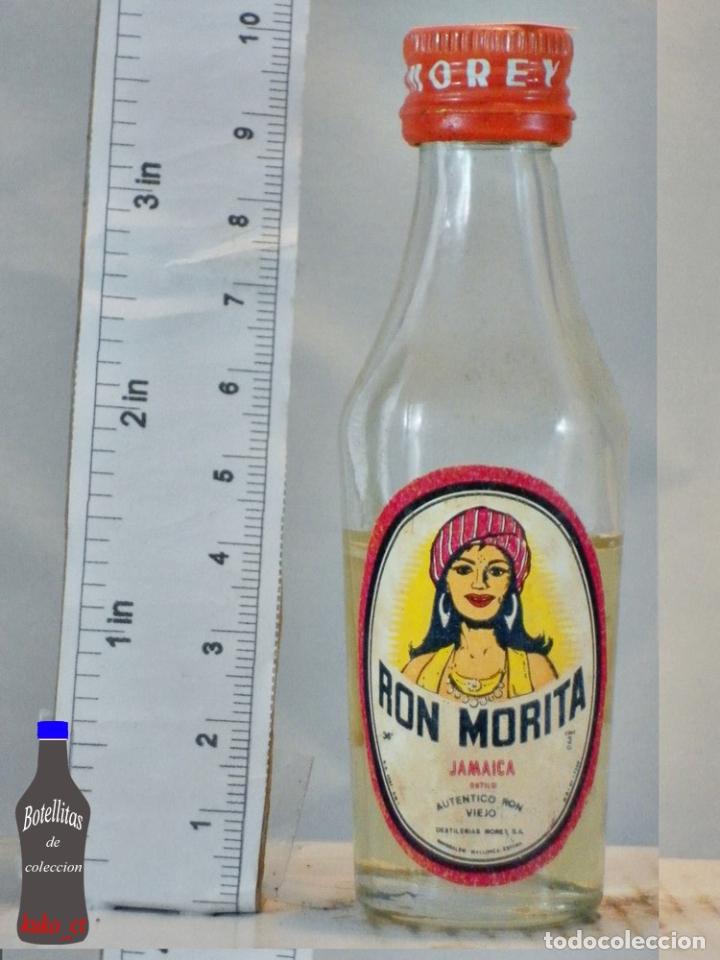 Sammlung von Weinen und Lik&ouml;ren: BOTELLITA BOTELLIN RON MORITA JAMAICA VIEJO DESTILERIAS MOREY MALLORCA