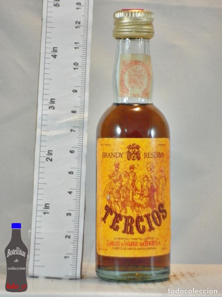 Coleccionismo de vinos y licores: BOTELLITA BOTELLIN BRANDY TERCIOS CARLOS Y JAVIER DE TERRY PUERTO DE SANTA MARIA ESPA&Ntilde;A