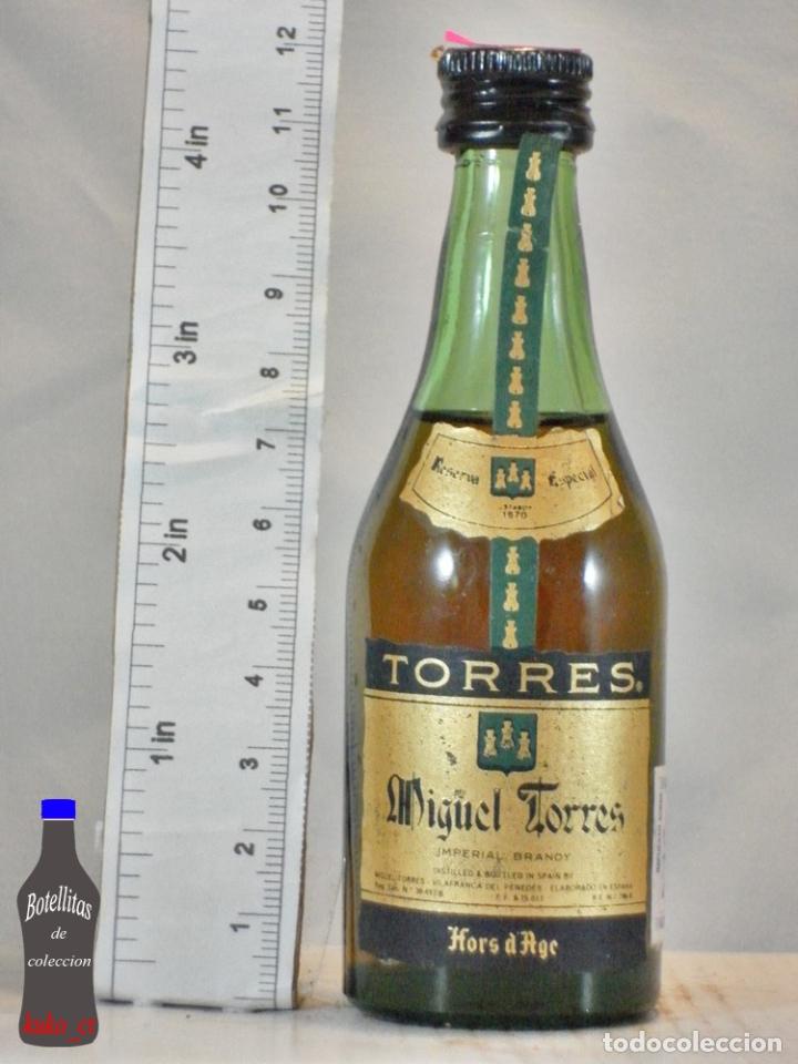 Coleccionismo de vinos y licores: BOTELLITA BOTELLIN TORRES HORS D AGE IMPERIAL BRANDY MIGUEL TORRES VILLAFRANCA DEL PENEDES BARCELONA