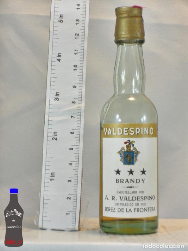 Coleccionismo de vinos y licores: BOTELLITA BOTELLIN BRANDY TRES ESTRELLAS A.R. VALDESPINO JEREZ