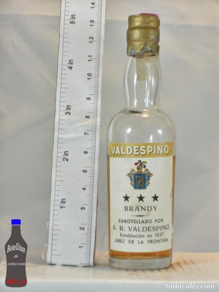 Coleccionismo de vinos y licores: BOTELLITA BOTELLIN BRANDY TRES ESTRELLAS A.R. VALDESPINO JEREZ