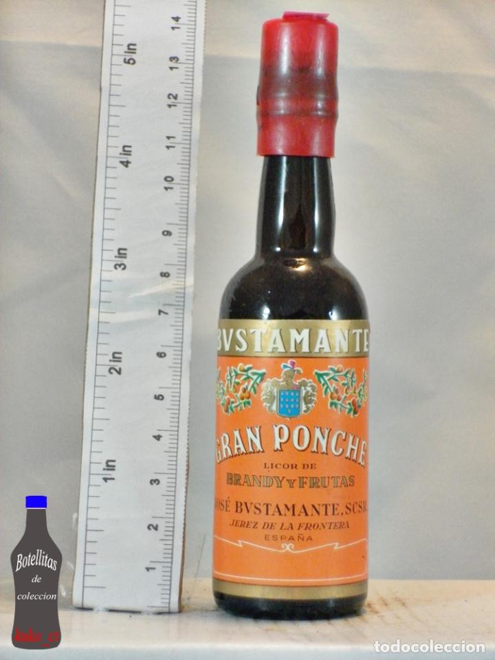 Coleccionismo de vinos y licores: BOTELLITA BOTELLIN GRAN PONCHE BRANDY Y FRUTAS MONSE&Ntilde;OR JOSE BUSTAMANTE S.L. JEREZ
