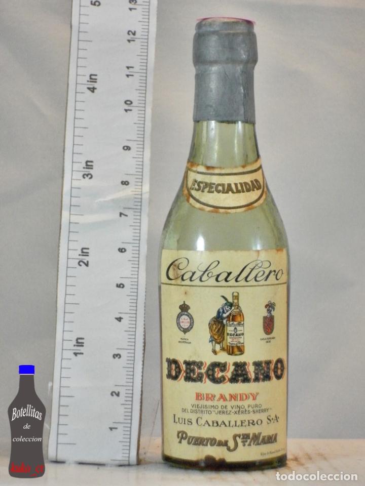 Coleccionismo de vinos y licores: BOTELLITA BOTELLIN ESPECIALIDAD BRANDY DECANO LUIS CABALLERO S.A. PUERTO DE SANTA MARIA