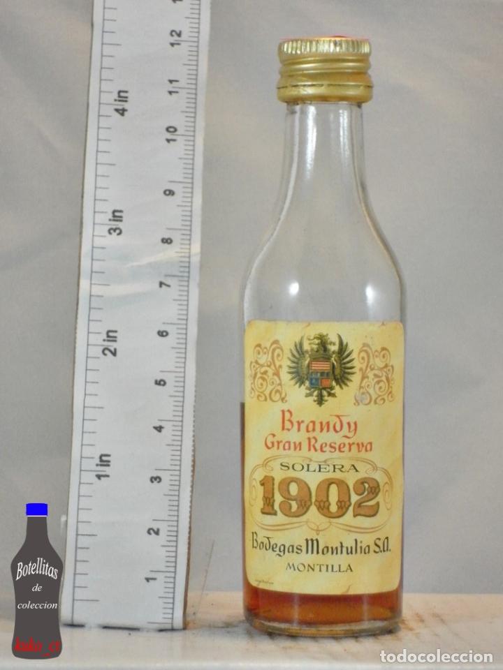 Coleccionismo de vinos y licores: BOTELLITA BOTELLIN BRANDY GRAN RESERVA SOLERA 1902 BODEGAS MONTULIA S.A. MONTILLA
