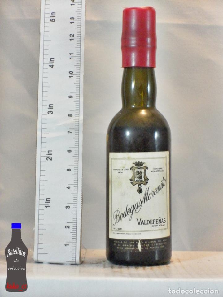 Sammlung von Weinen und Lik&ouml;ren: BOTELLITA BOTELLIN VINO BODEGAS MORENITO VALDEPE&Ntilde;AS