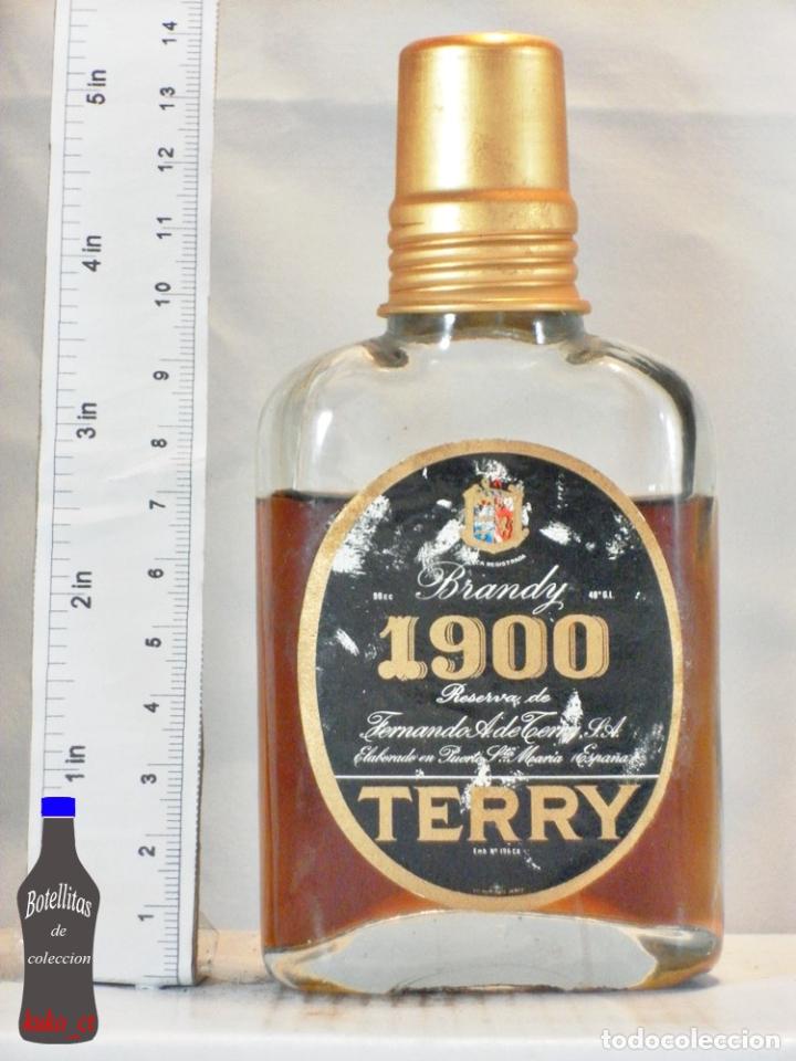 Coleccionismo de vinos y licores: BOTELLITA BOTELLIN PETACA BRANDY 1900 RESERVA FERNANDO A. DE TERRY PUERTO DE SANTA MARIA
