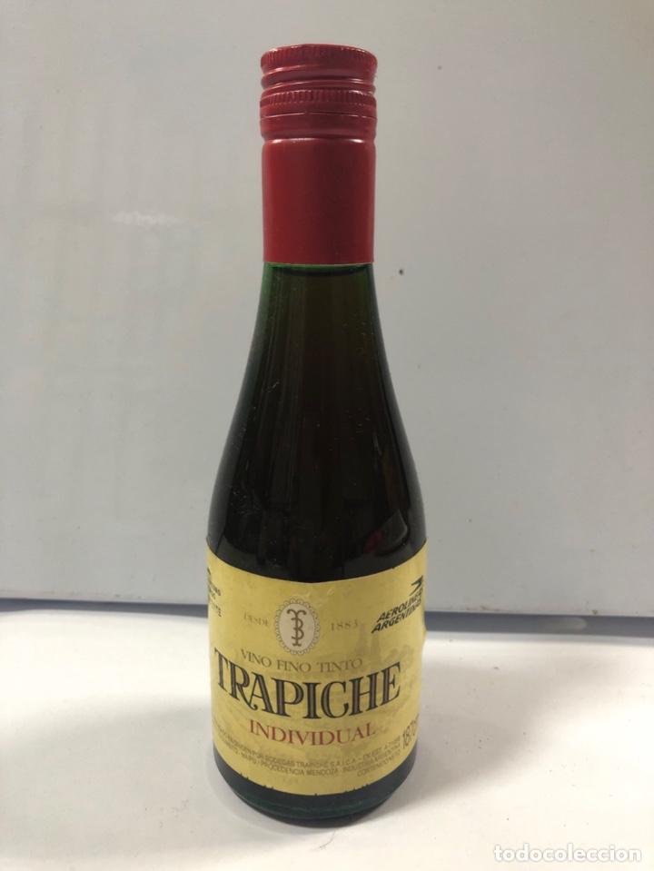 Collectionnisme de vins et liqueurs: BOTELLIN DE VINO FINO TITNTO. TRAPICHE. ENVASADO PARA AEROLINEAS ARGENTINAS. 18.7 CL.
