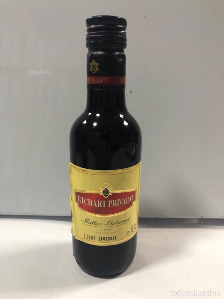 Collectionnisme de vins et liqueurs: BOTELLIN VINO FINO TINTO. MALBEC - GABERNET 1999. ETCHART PRIVADO. VINO ARGENTINO. 18.7 CL.