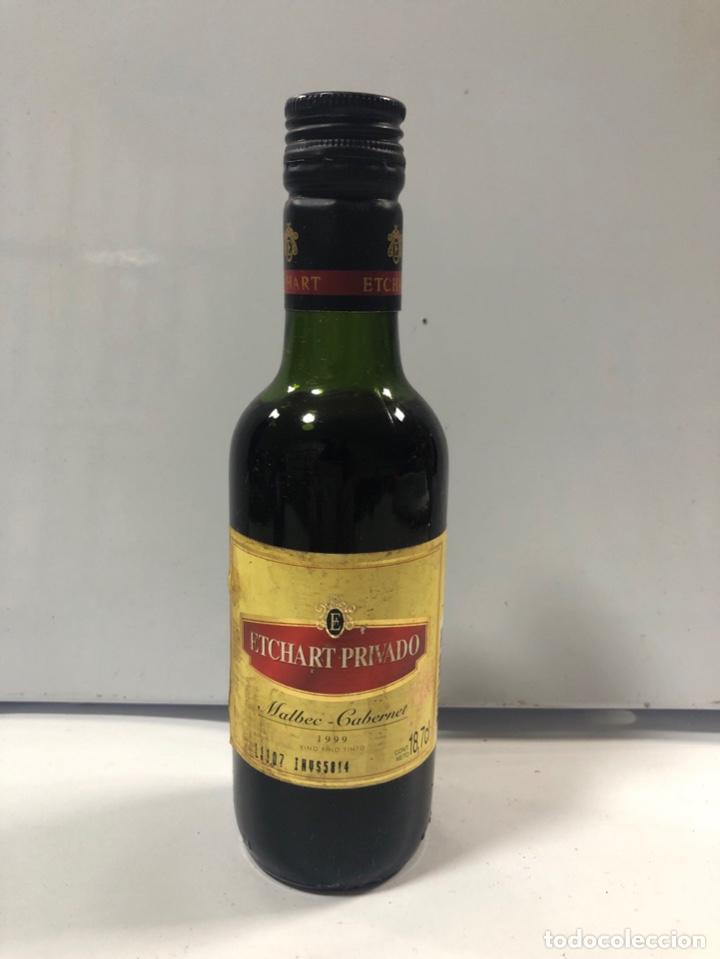 Collectionnisme de vins et liqueurs: BOTELLIN VINO FINO TINTO. MALBEC - GABERNET 1999. ETCHART PRIVADO. VINO ARGENTINO. 18.7 CL.