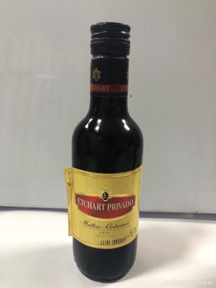 Collectionnisme de vins et liqueurs: BOTELLIN VINO FINO TINTO. MALBEC - GABERNET 1999. ETCHART PRIVADO. VINO ARGENTINO. 18.7 CL.