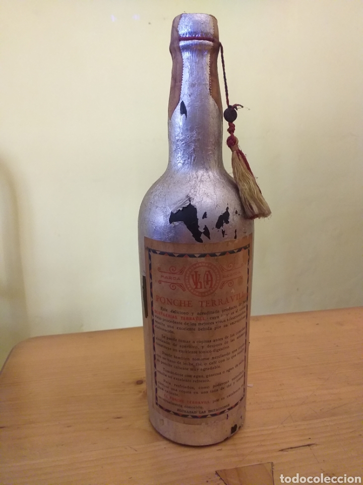 Coleccionismo de vinos y licores: Ponche Terravill precintada - Foto 2