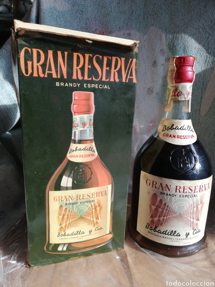Coleccionismo de vinos y licores: BRANDY BOBADILLA gran reserva, 0,80 precinto