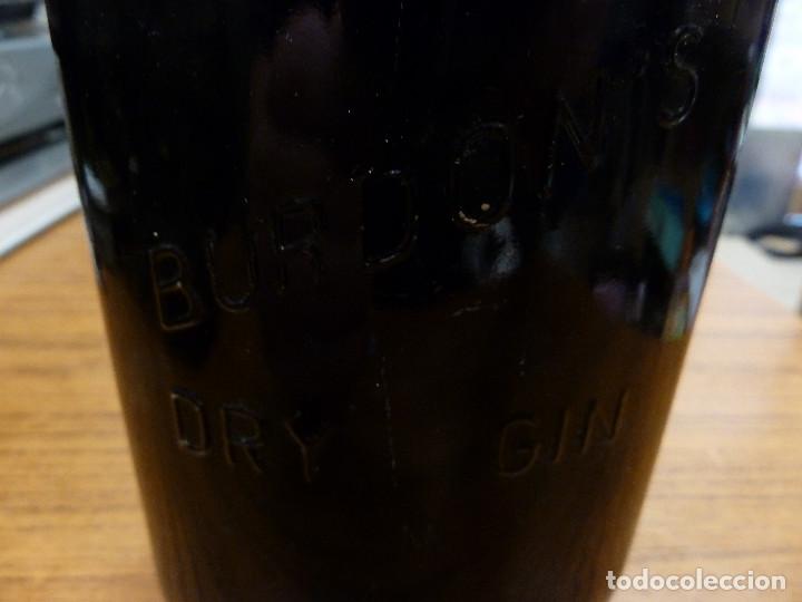 Coleccionismo de vinos y licores: BOTELLA DE BURDONS DRY GIN - Foto 4