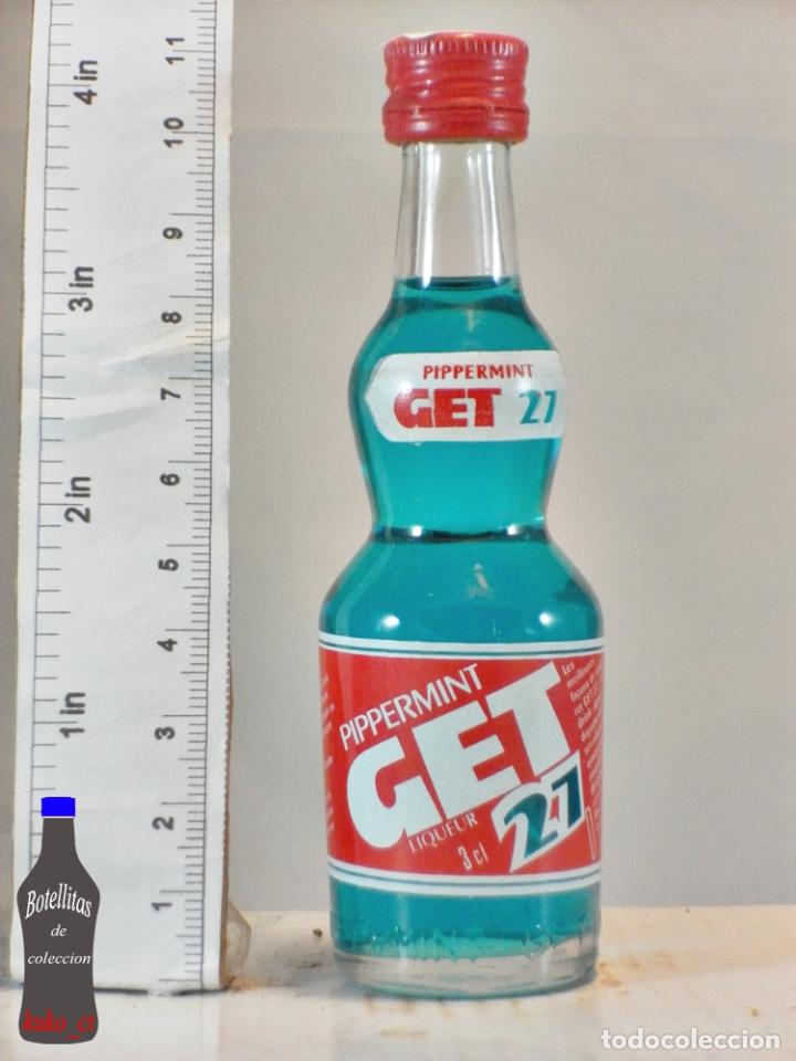 Sammlung von Weinen und Lik&ouml;ren: BOTELLITA BOTELLIN LIQUEUR PIPPERMINT GET 27 FRANCE
